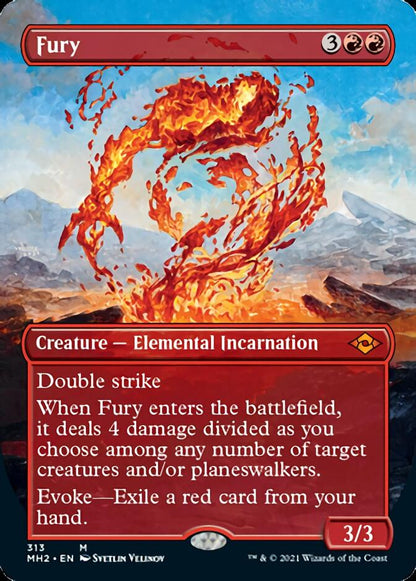 Fury (Borderless Alternate Art) [Modern Horizons 2] Foil