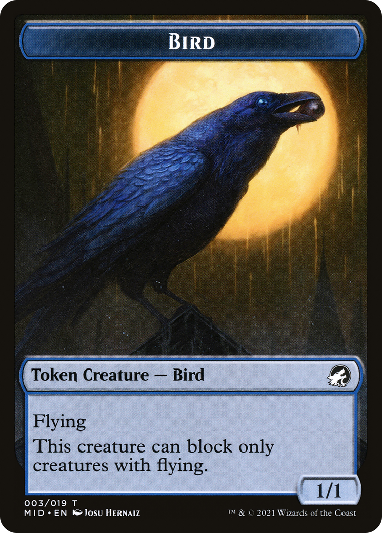 Bird  [Innistrad: Midnight Hunt Tokens] Foil