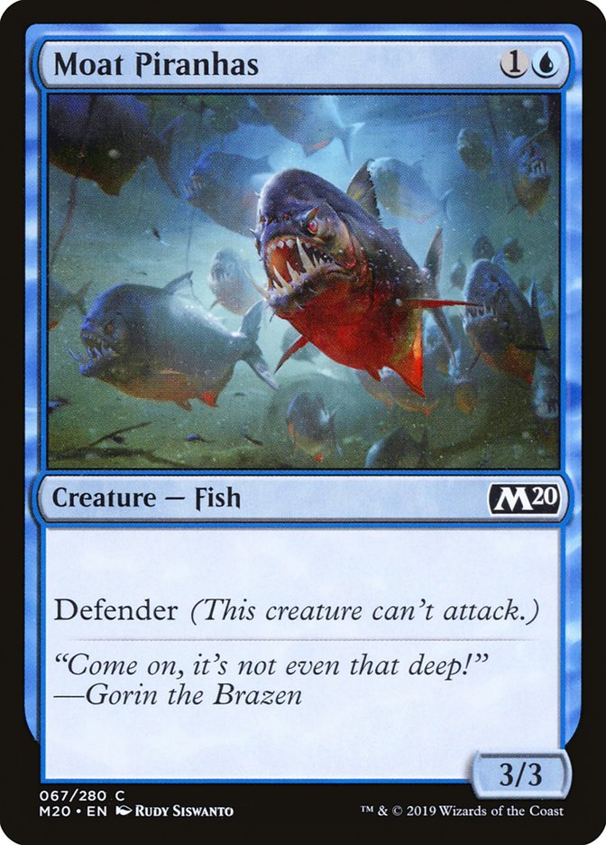 Moat Piranhas [Core Set 2020] Foil