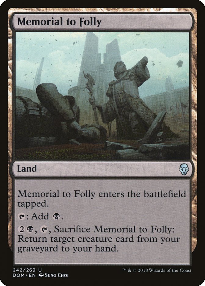 Memorial to Folly [Dominaria] Foil