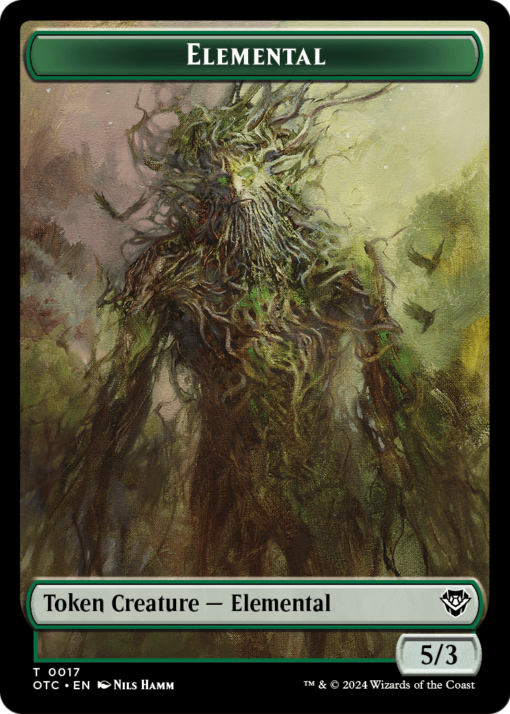 Elemental  [Outlaws of Thunder Junction Commander Tokens] Foil