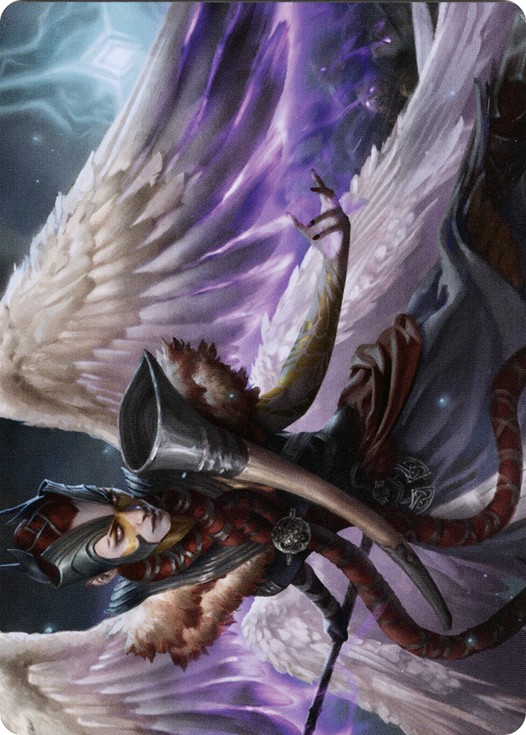 Firja, Judge of Valor // Firja, Judge of Valor  [Art Series: Kaldheim] (Borderless) Foil