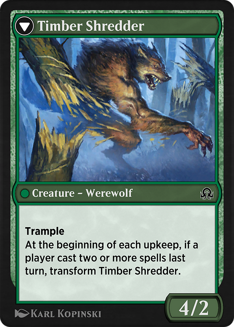 Hinterland Logger // Timber Shredder  [Shadows over Innistrad Remastered]