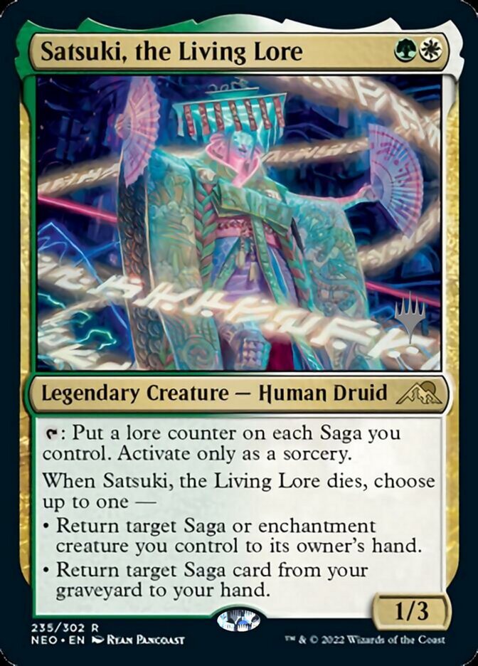 Satsuki, the Living Lore (Promo Pack) [Kamigawa: Neon Dynasty Promos] Foil