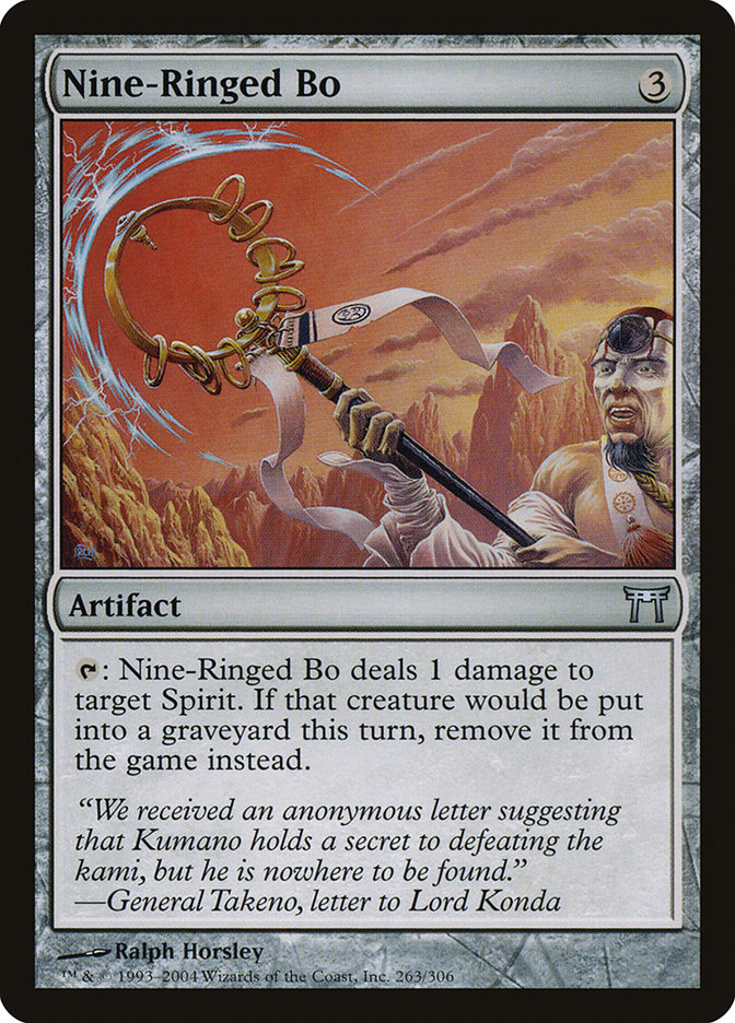 Nine-Ringed Bo [Champions of Kamigawa] Foil