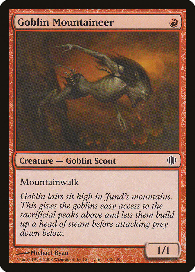 Goblin Mountaineer [Shards of Alara] Foil