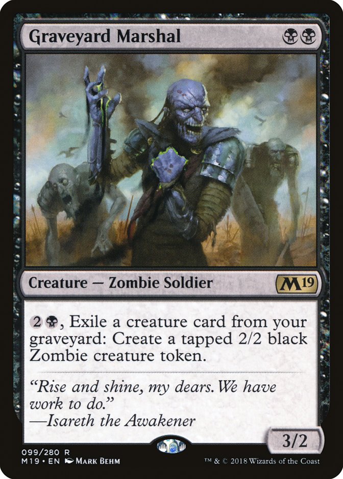 Graveyard Marshal [Core Set 2019] Foil
