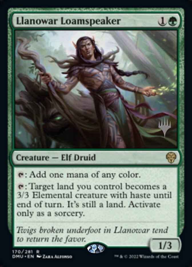 Llanowar Loamspeaker (Promo Pack) [Dominaria United Promos] Foil
