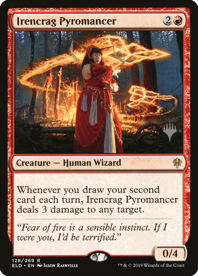 Irencrag Pyromancer (Promo Pack) [Throne of Eldraine Promos] Foil