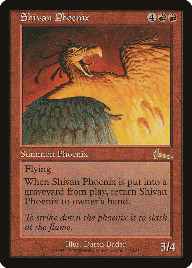 Shivan Phoenix [Urza's Legacy] Foil