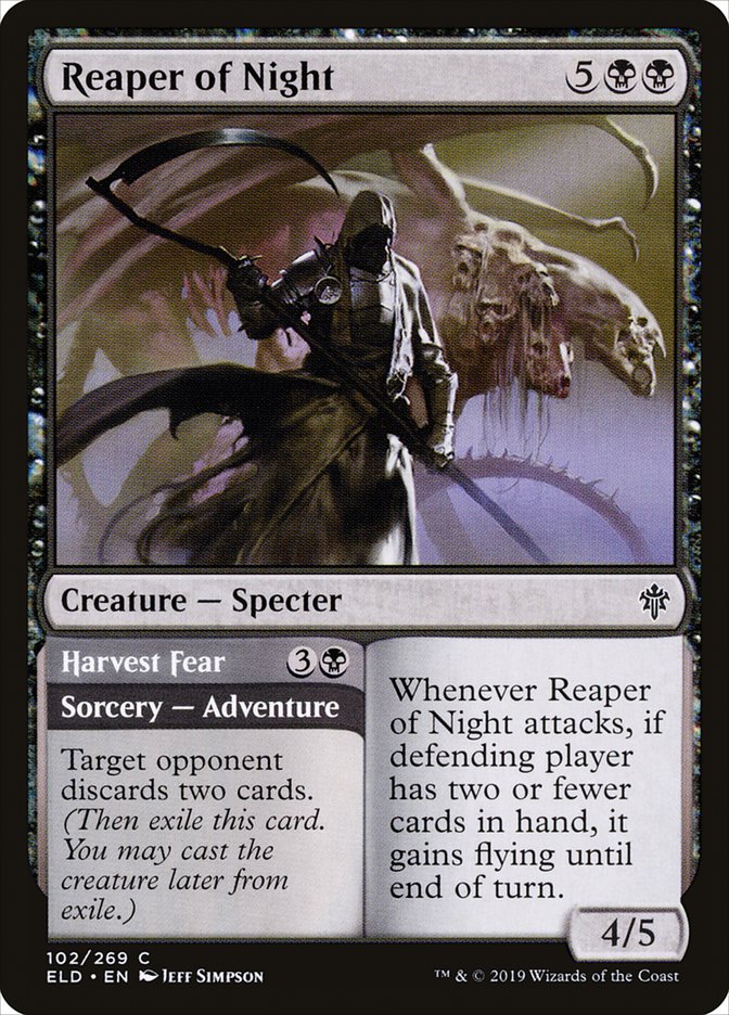 Reaper of Night // Harvest Fear [Throne of Eldraine] Foil