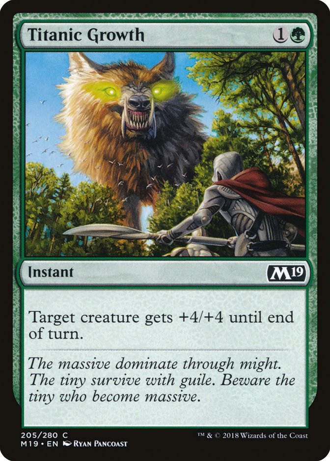 Titanic Growth [Core Set 2019] Foil