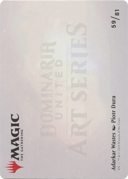 Adarkar Wastes // Adarkar Wastes  [Dominaria United Art Series] (Borderless)