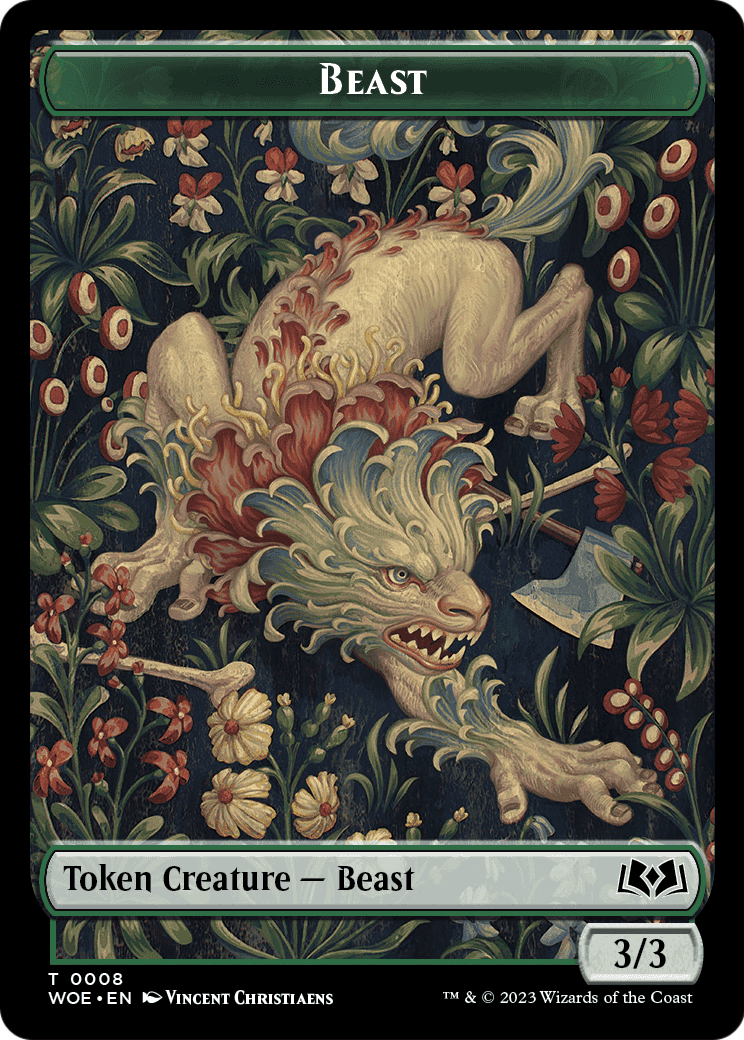 Beast  [Wilds of Eldraine Tokens] Foil