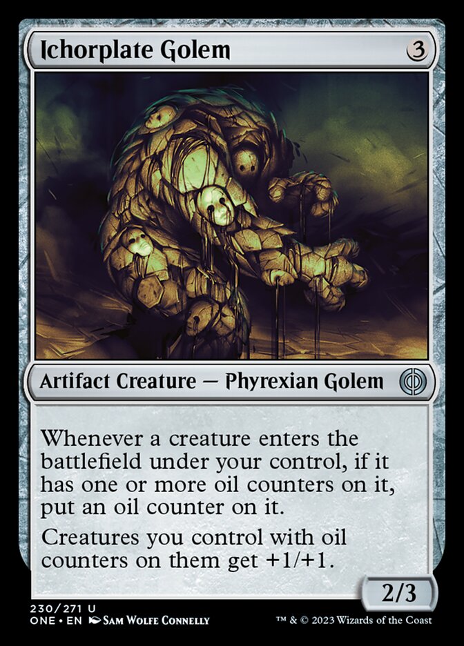 Ichorplate Golem [Phyrexia: All Will Be One] Foil