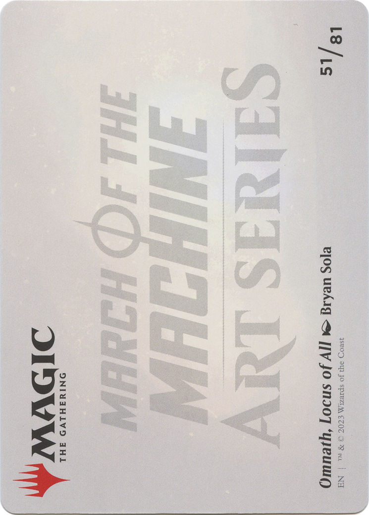 Omnath, Locus of All // Omnath, Locus of All  [March of the Machine Art Series] (Borderless) Foil
