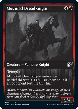 Mounted Dreadknight [Innistrad: Double Feature] Foil