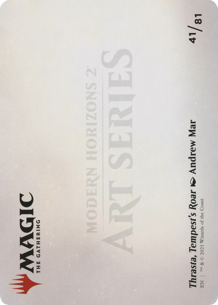 Thrasta, Tempest's Roar // Thrasta, Tempest's Roar  [Modern Horizons 2 Art Series] (Borderless)