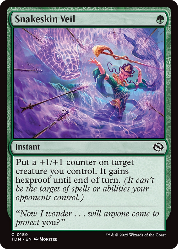 Snakeskin Veil [Tarkir: Dragonstorm] Foil