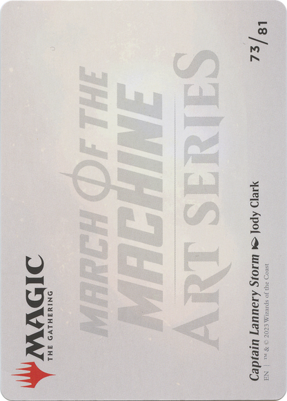 Captain Lannery Storm // Captain Lannery Storm  [March of the Machine Art Series] (Borderless) Foil