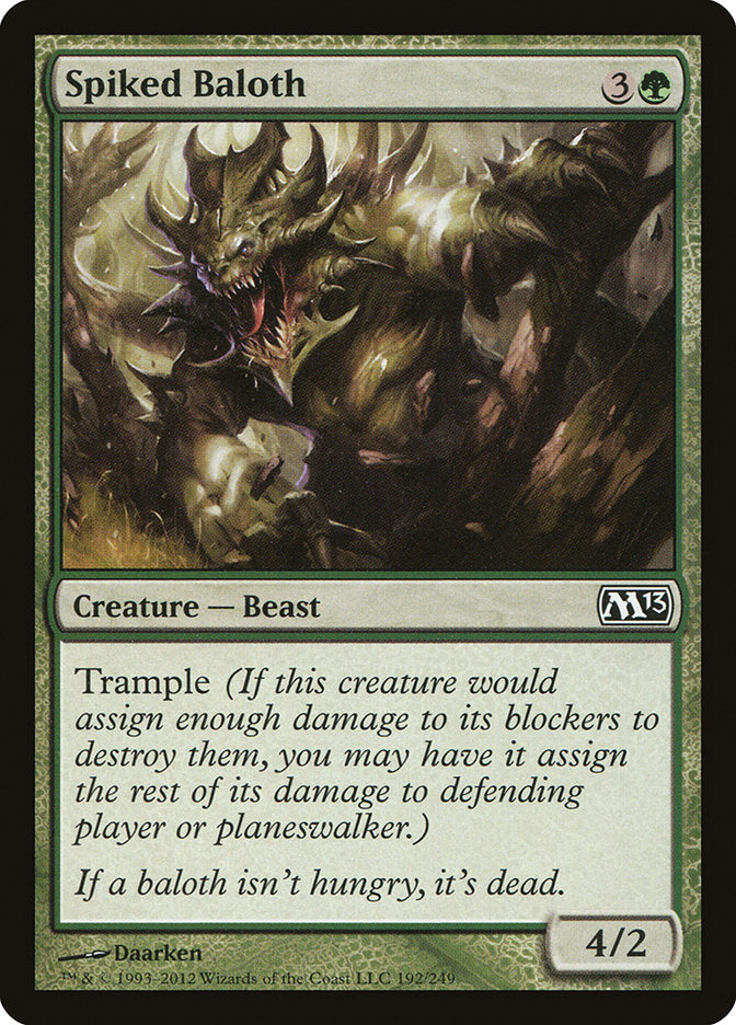 Spiked Baloth [Magic 2013] Foil