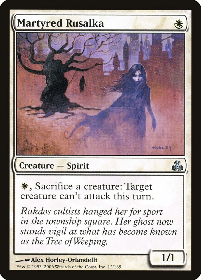Martyred Rusalka [Guildpact] Foil