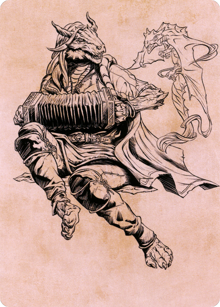 Korlessa, Scale Singer // Korlessa, Scale Singer  [Battle for Baldur's Gate Art Series] (Borderless) Foil