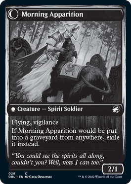 Mourning Patrol // Morning Apparition [Innistrad: Double Feature] Foil
