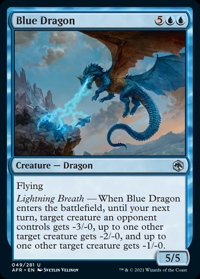 Blue Dragon [Dungeons & Dragons: Adventures in the Forgotten Realms] Foil