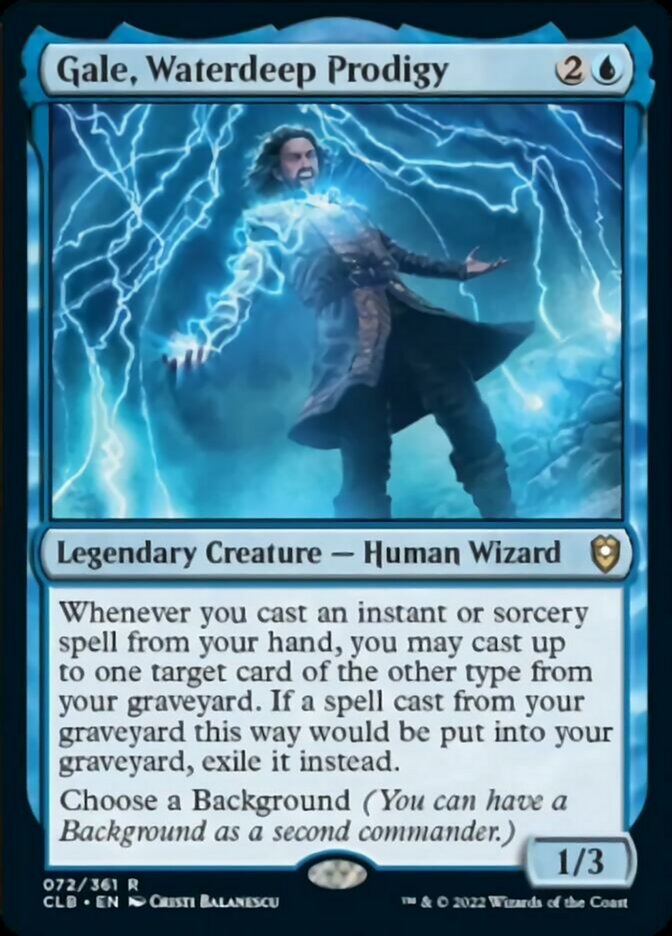 Gale, Waterdeep Prodigy [Commander Legends: Battle for Baldur's Gate] Foil