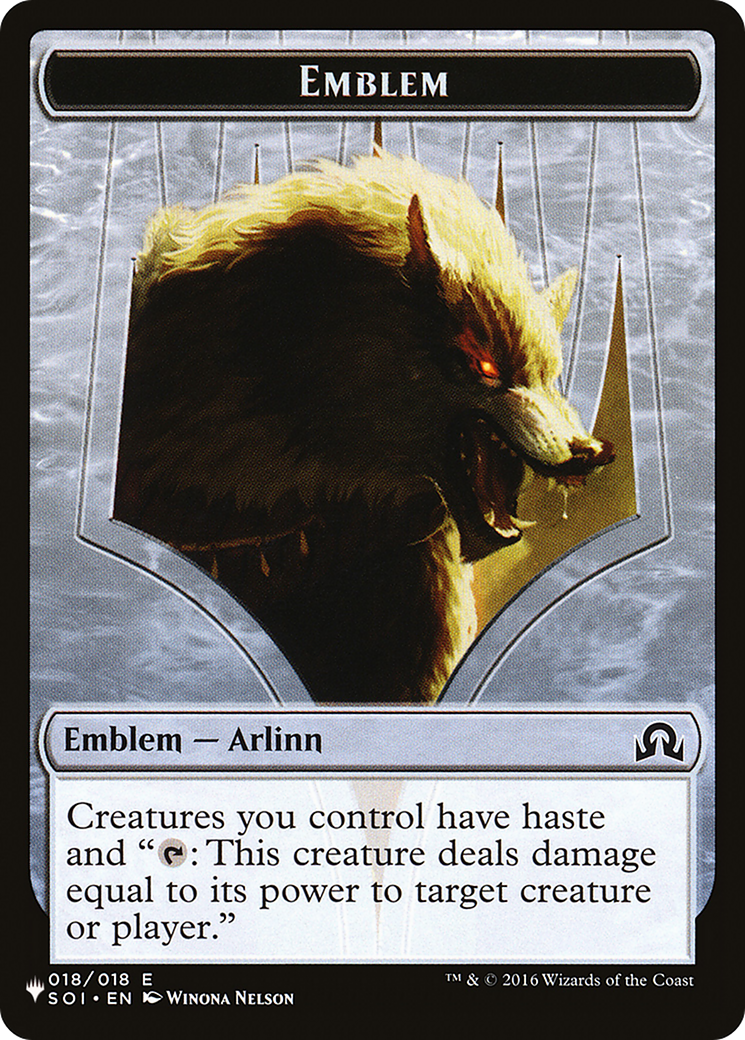 Arlinn, Embraced by the Moon Emblem  [The List]