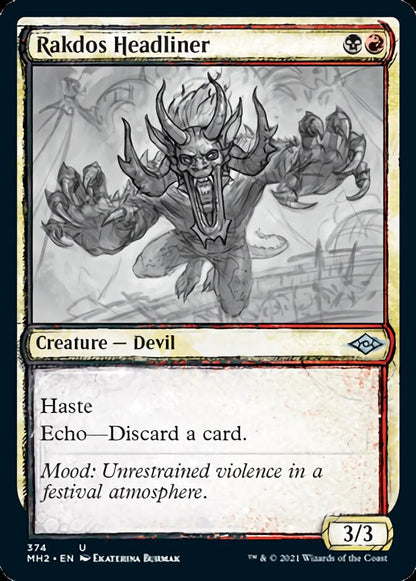 Rakdos Headliner (Sketch) [Modern Horizons 2] Foil