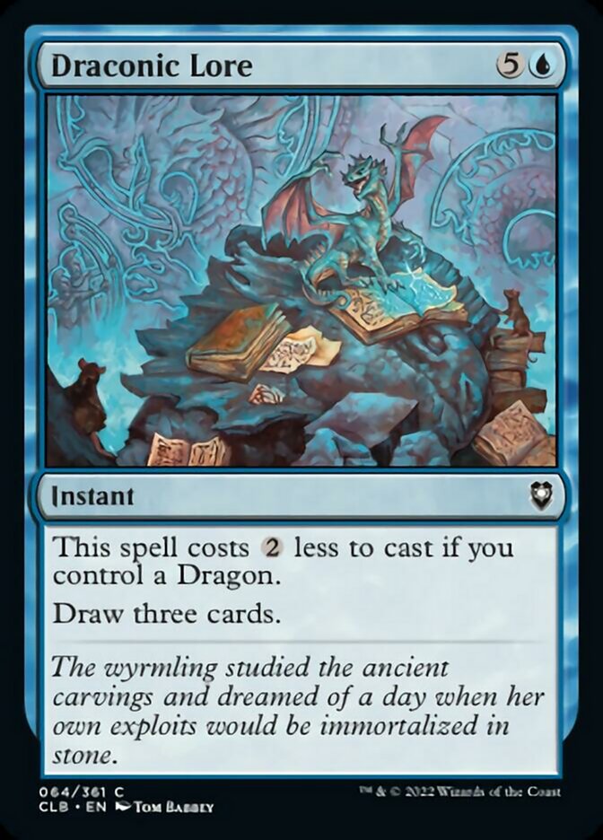 Draconic Lore [Commander Legends: Battle for Baldur's Gate] Foil