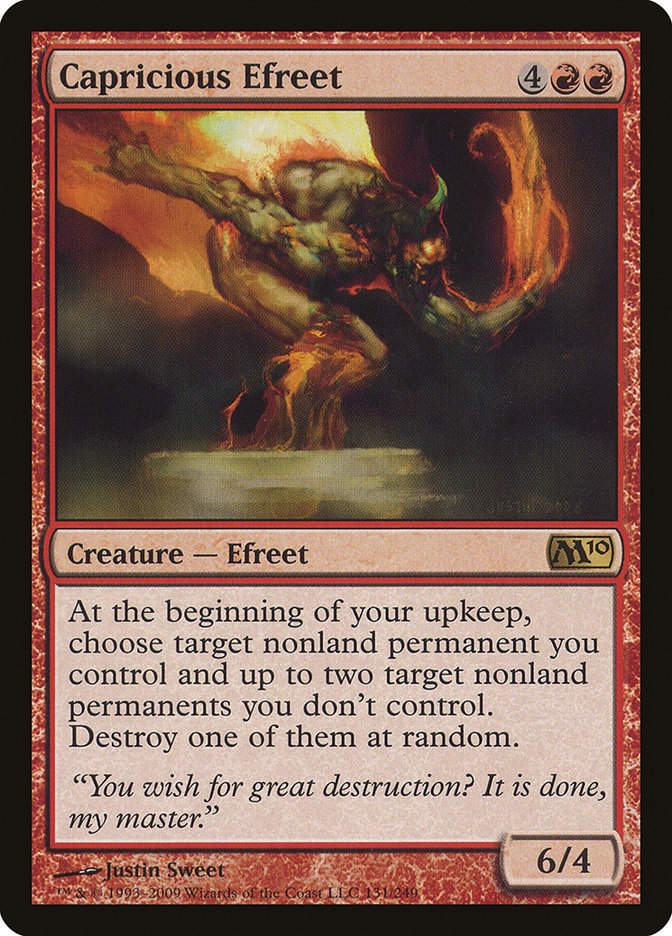 Capricious Efreet [Magic 2010] Foil