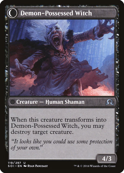 Kindly Stranger // Demon-Possessed Witch [Shadows over Innistrad] Foil