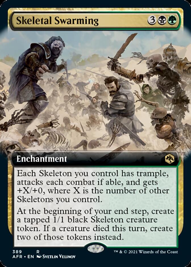 Skeletal Swarming (Extended Art) [Dungeons & Dragons: Adventures in the Forgotten Realms] Foil