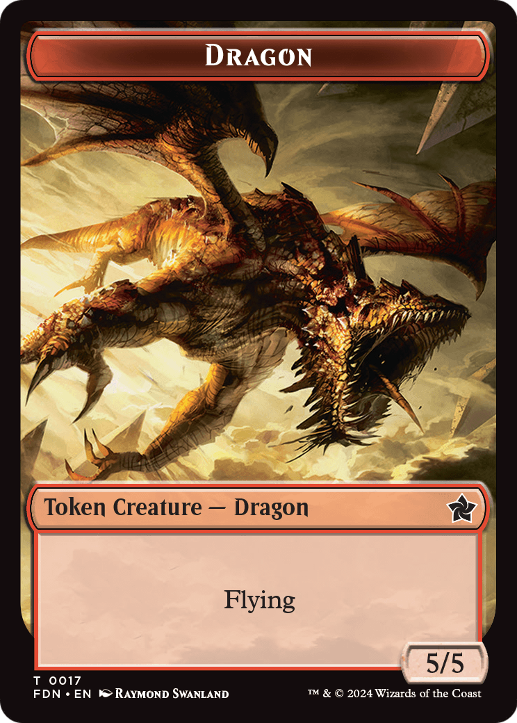 Dragon  [Foundations Tokens] Foil