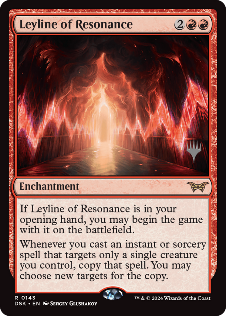 Leyline of Resonance (Promo Pack) [Duskmourn: House of Horror Promos] Foil