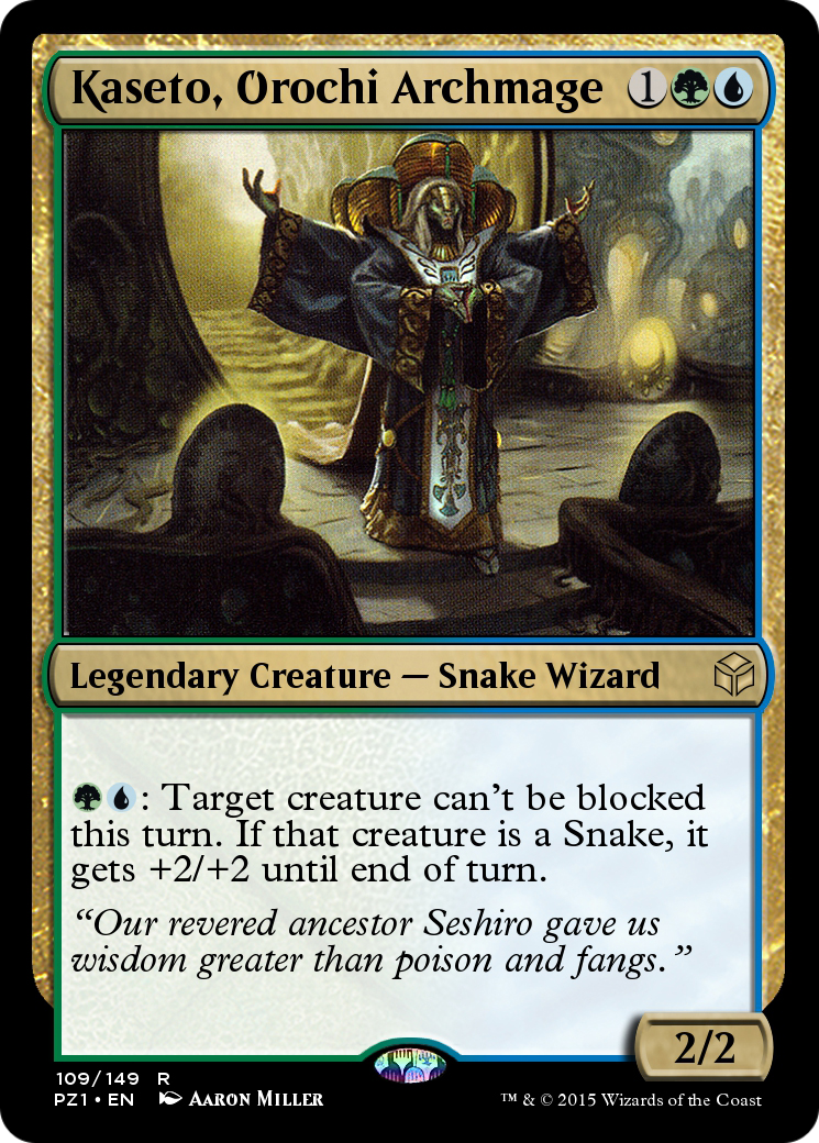 Kaseto, Orochi Archmage  [Legendary Cube Prize Pack] Foil