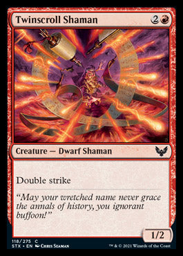 Twinscroll Shaman [Strixhaven: School of Mages] Foil