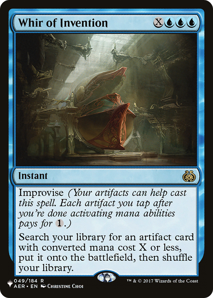 Whir of Invention  [The List]