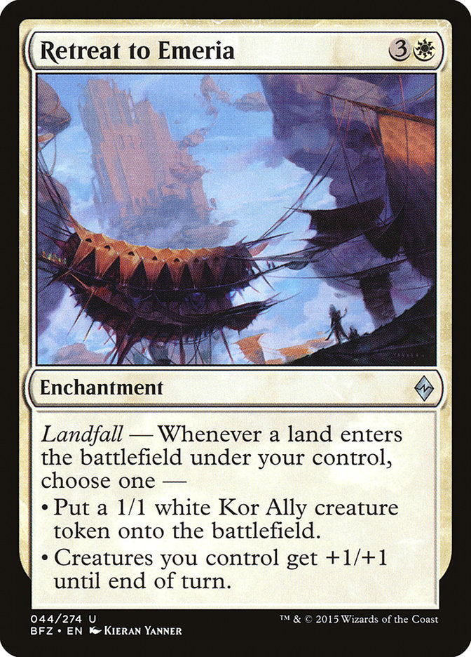 Retreat to Emeria [Battle for Zendikar] Foil