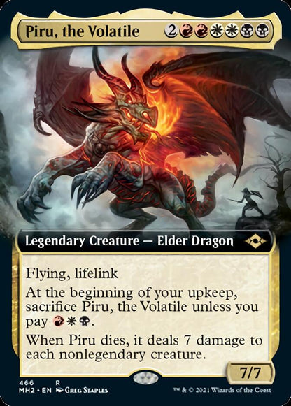 Piru, the Volatile (Extended Art) [Modern Horizons 2] Foil