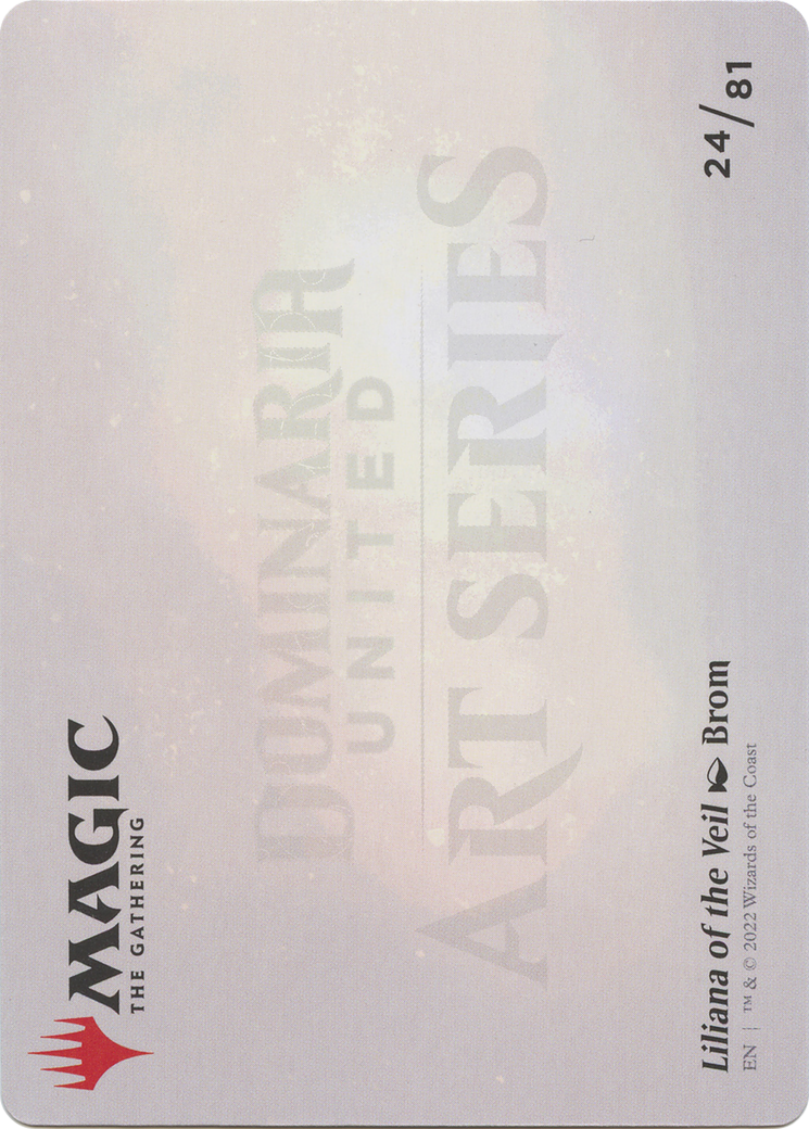 Liliana of the Veil // Liliana of the Veil  [Dominaria United Art Series] (Borderless) Foil