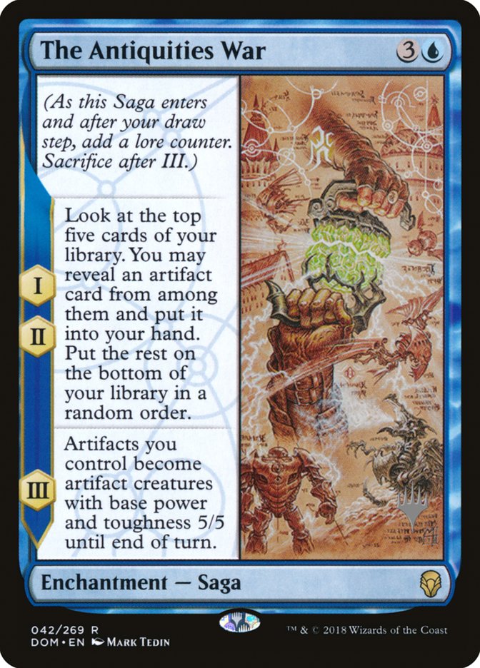 The Antiquities War (Promo Pack) [Dominaria Promos] Foil