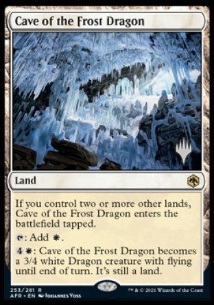 Cave of the Frost Dragon (Promo Pack) [Dungeons & Dragons: Adventures in the Forgotten Realms Promos] Foil