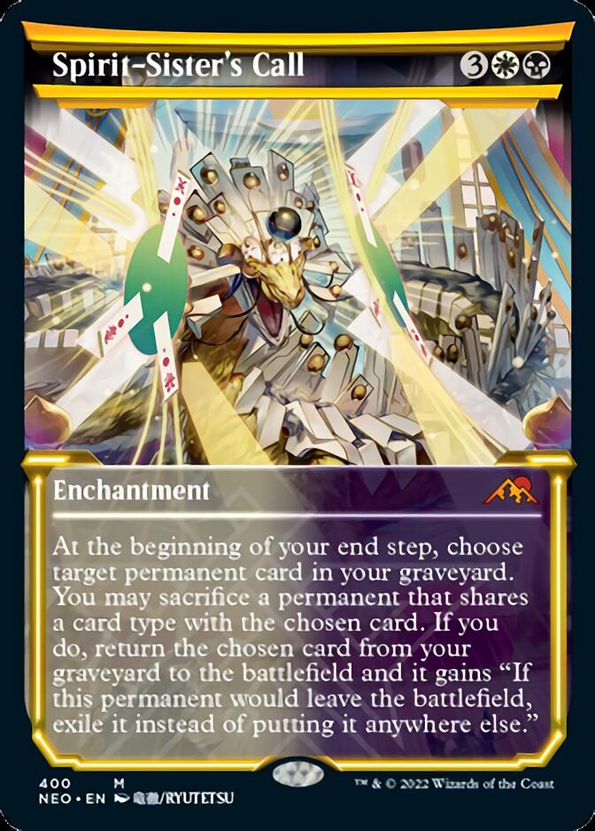 Spirit-Sister's Call (Showcase Soft Glow) [Kamigawa: Neon Dynasty] Foil