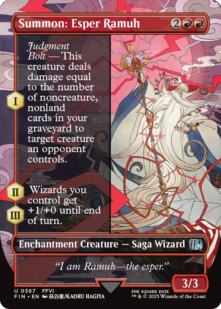 Summon: Esper Ramuh (Borderless) [FINAL FANTASY] Foil