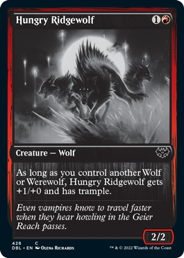 Hungry Ridgewolf [Innistrad: Double Feature] Foil
