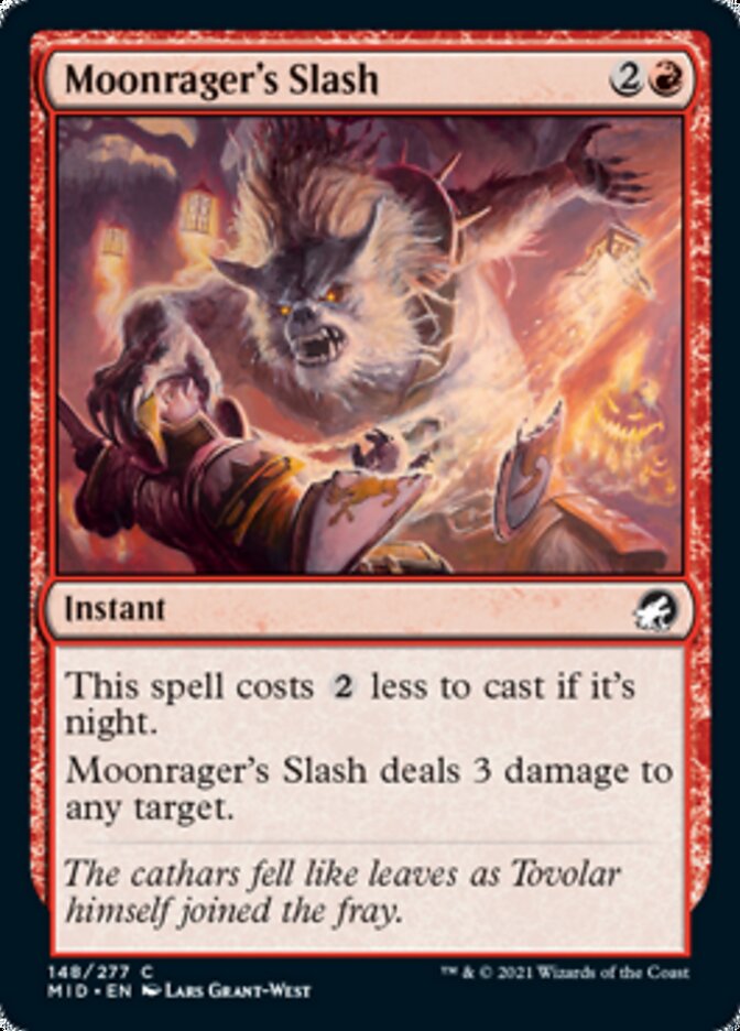 Moonrager's Slash [Innistrad: Midnight Hunt] Foil